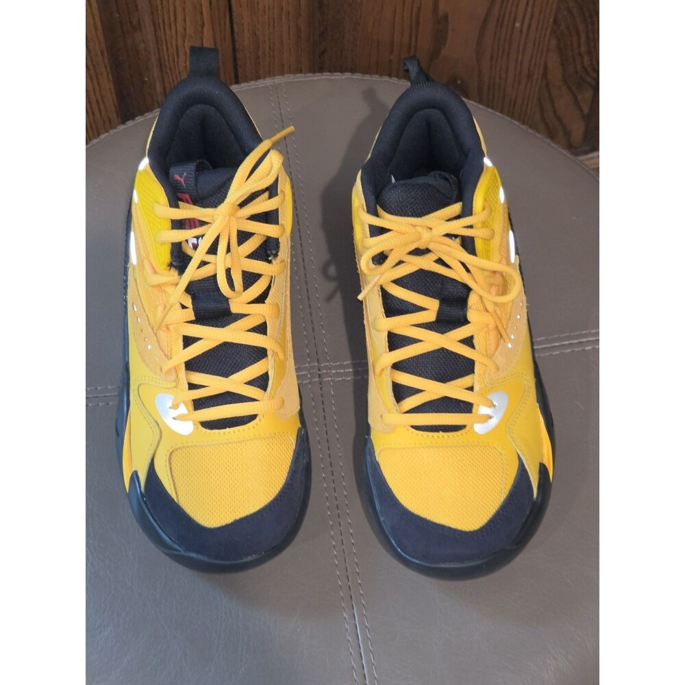 Puma J. Cole RS Dreamer 2 Mid JR Yellow Basketball Shoes Size 6